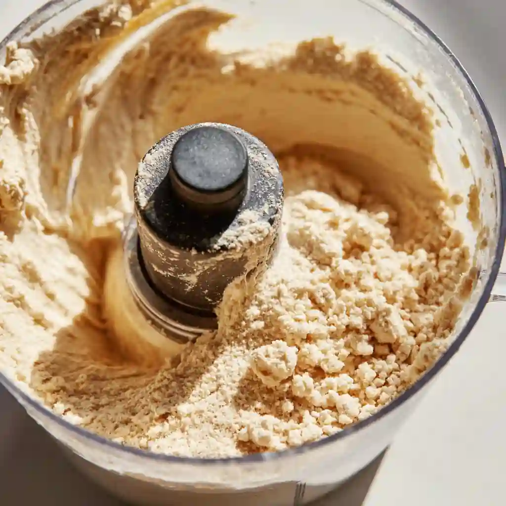 Blending cottage cheese cookie dough