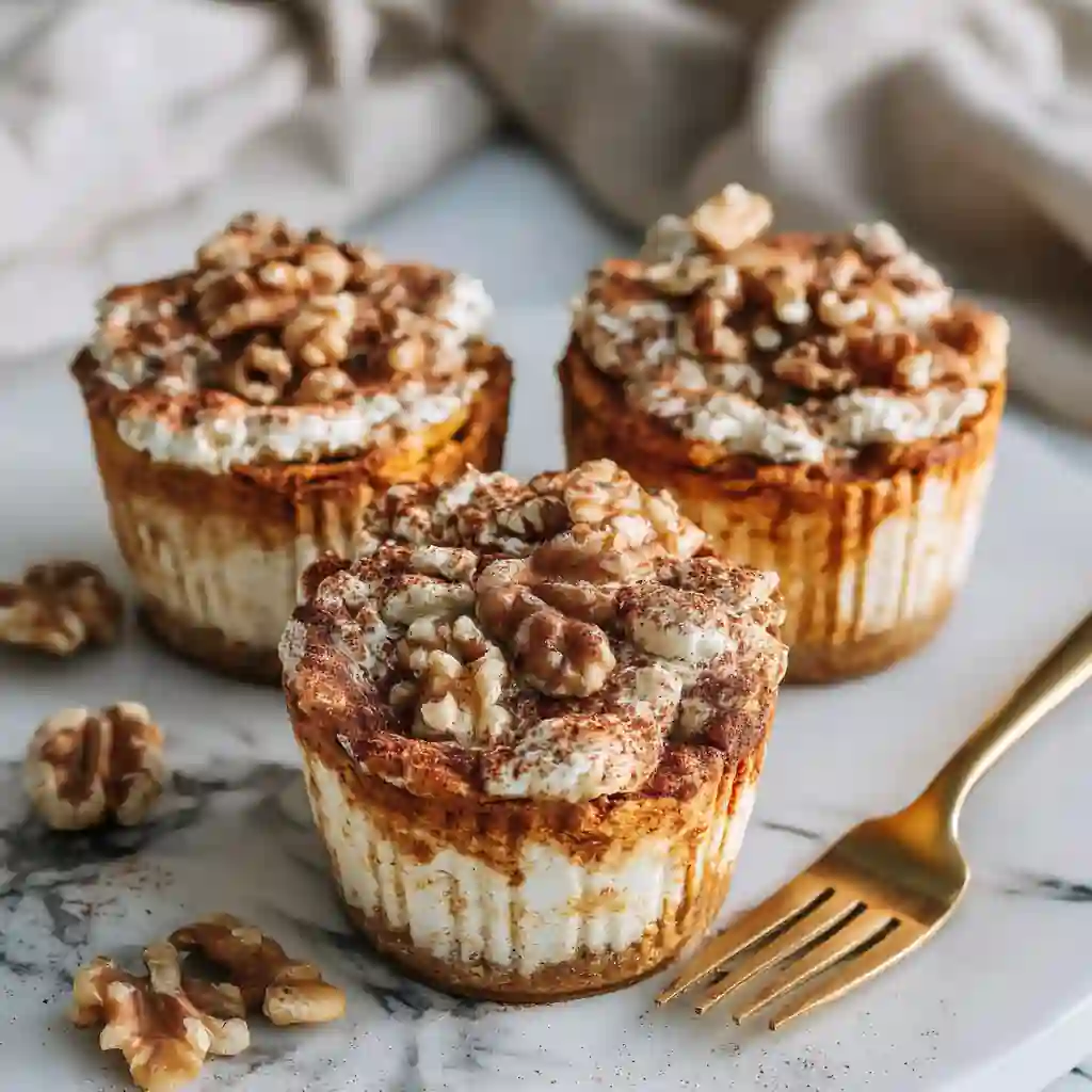 Pumpkin cottage cheese cheesecake cups for weight loss