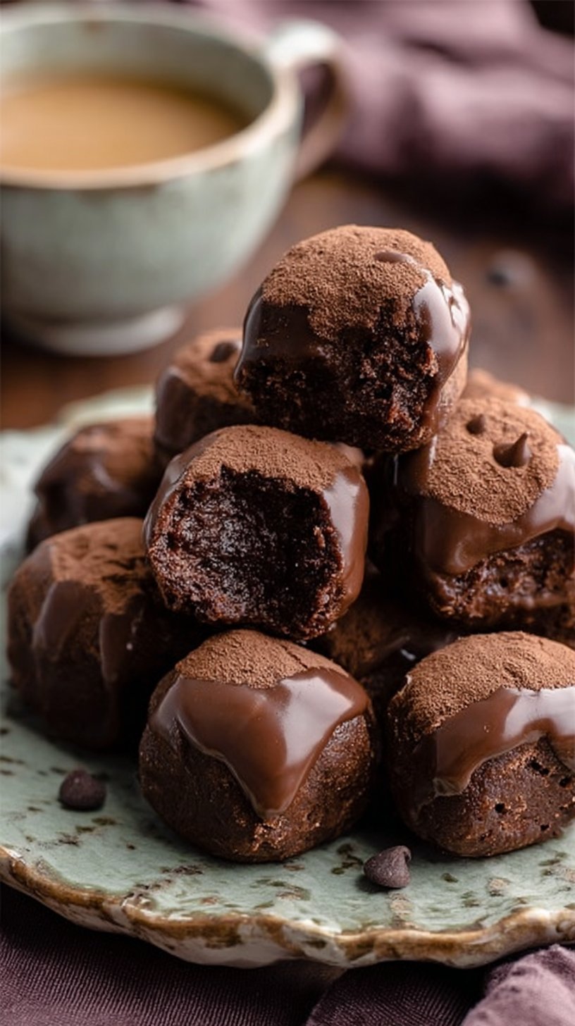 No-Bake Cottage Cheese Brownie Batter Protein Bites - Q8Rashaqa