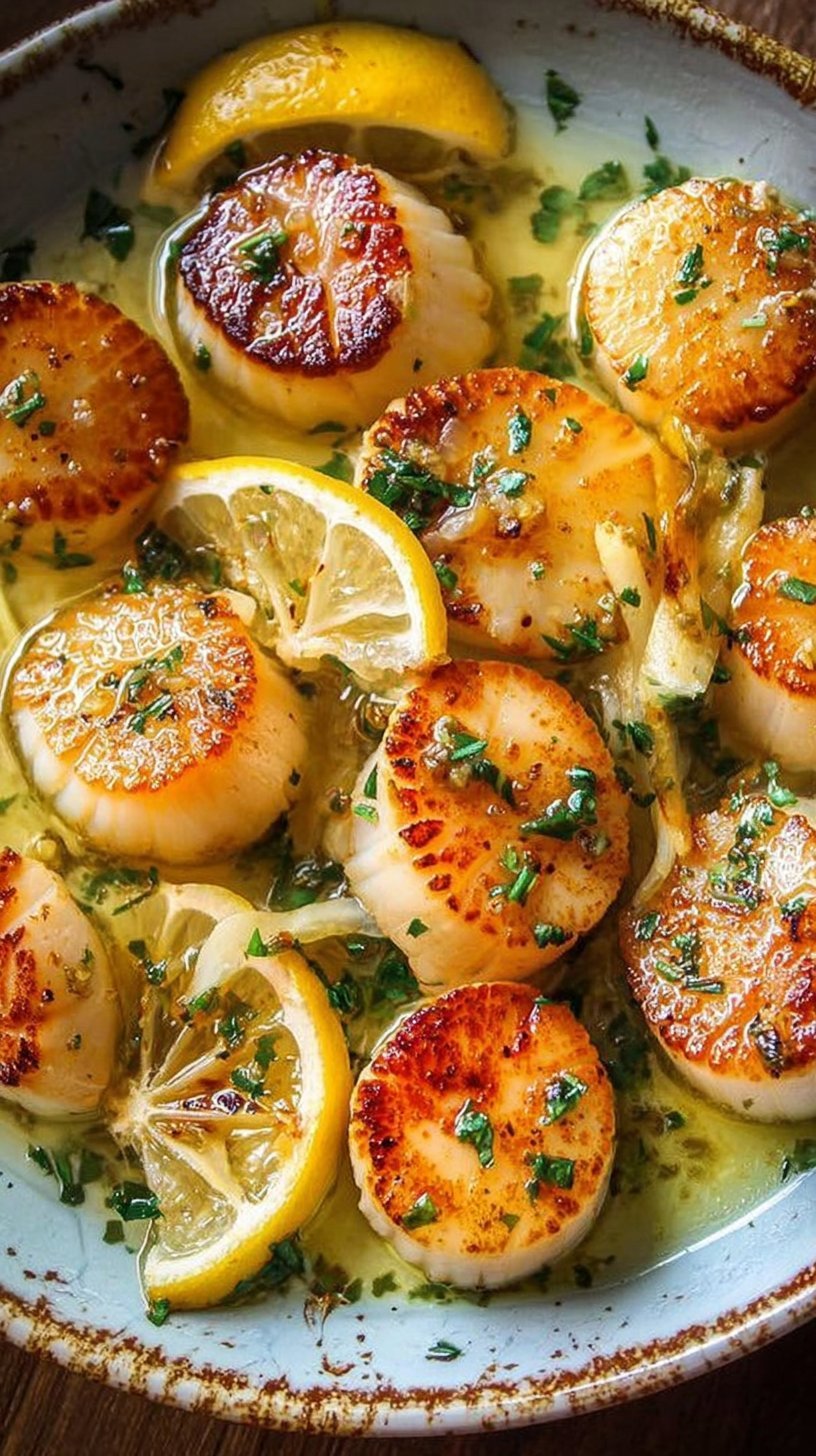 Lemon Garlic Butter Scallops