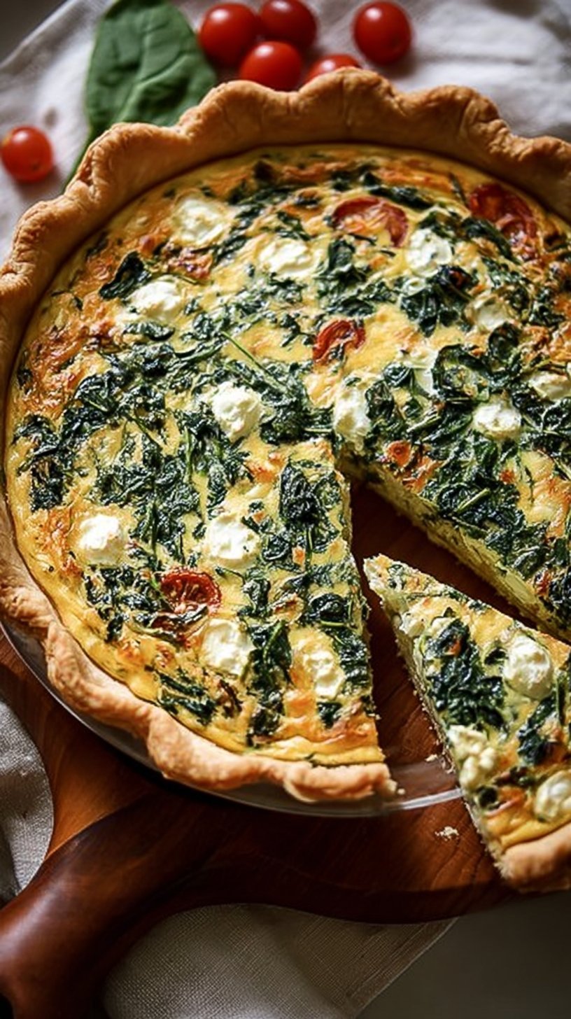 Spinach Ricotta Quiche
