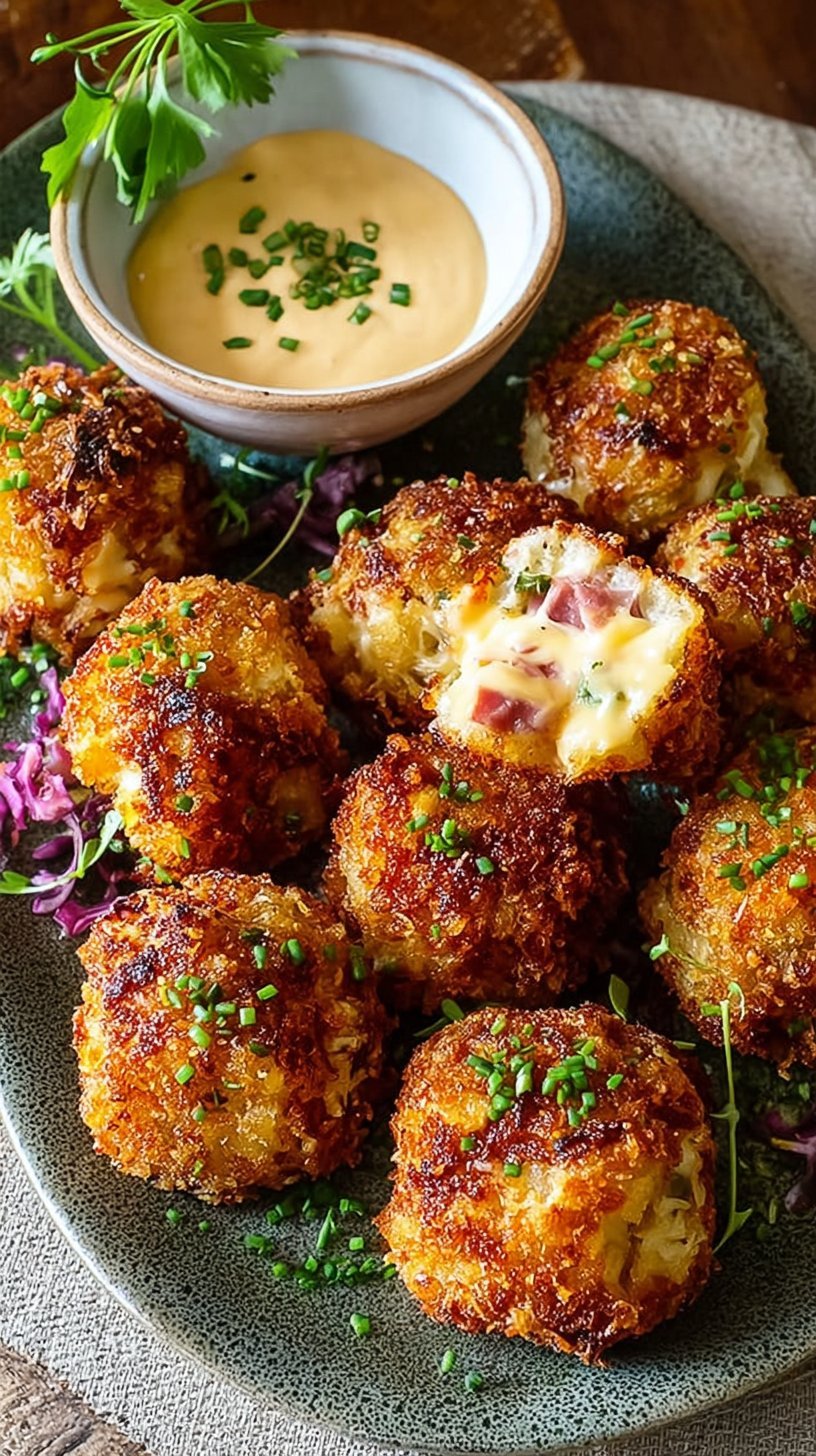 Crispy Turkey Reuben Bites with Sauerkraut and Swiss