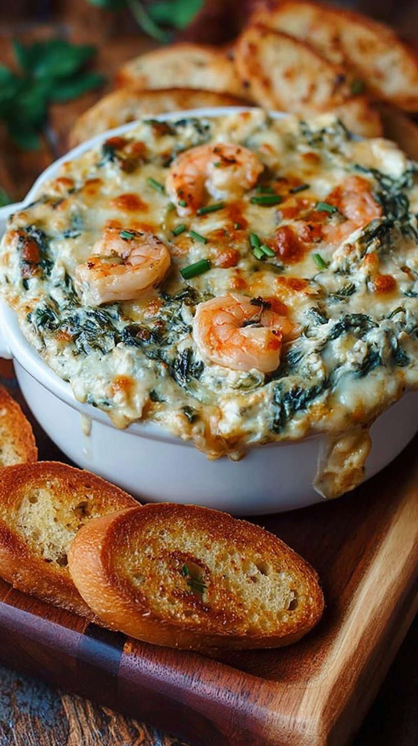 Creamy Seafood Spinach Dip