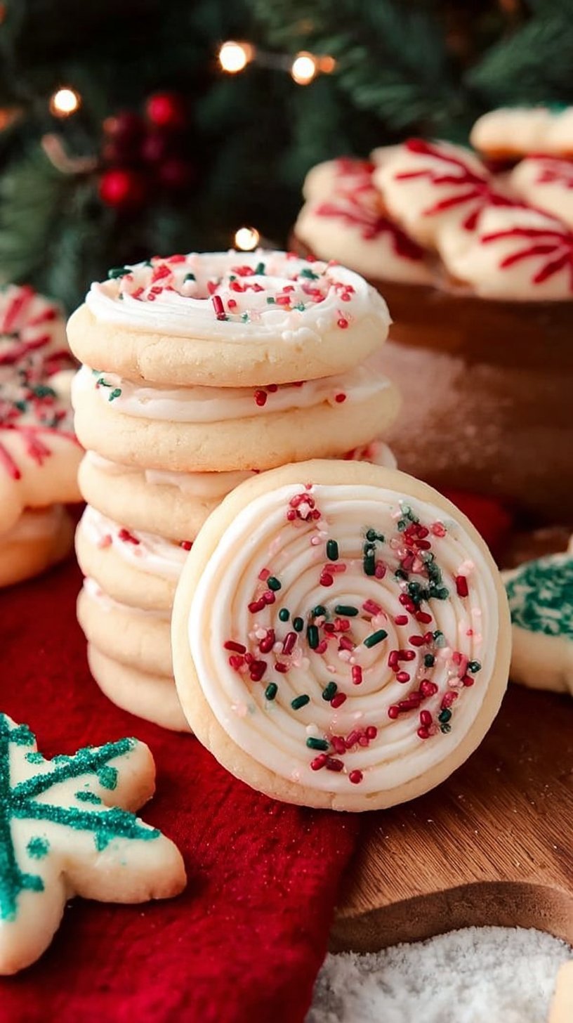 Christmas Sugar Cookies (Crumbl Copycat)