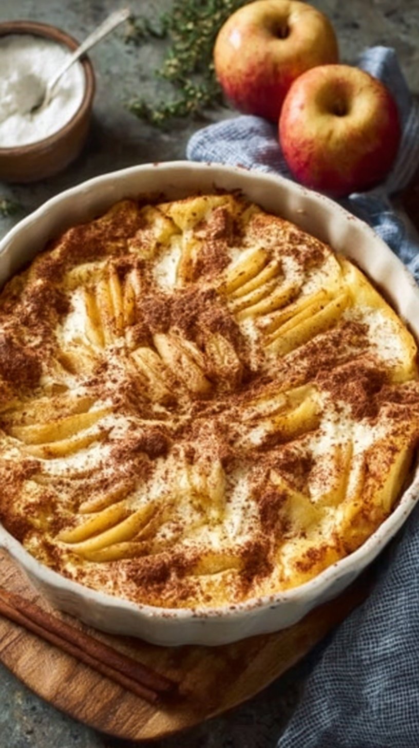 Apple Cinnamon Cottage Cheese Bake