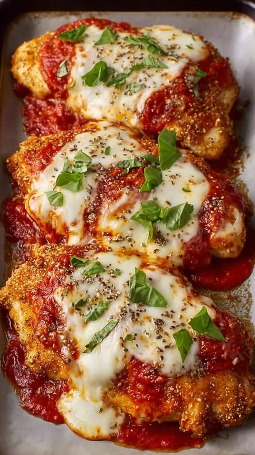High-Protein Sheet Pan Chicken Parmesan
