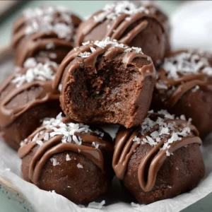 No-bake cottage cheese brownie batter protein bites with cocoa and nuts