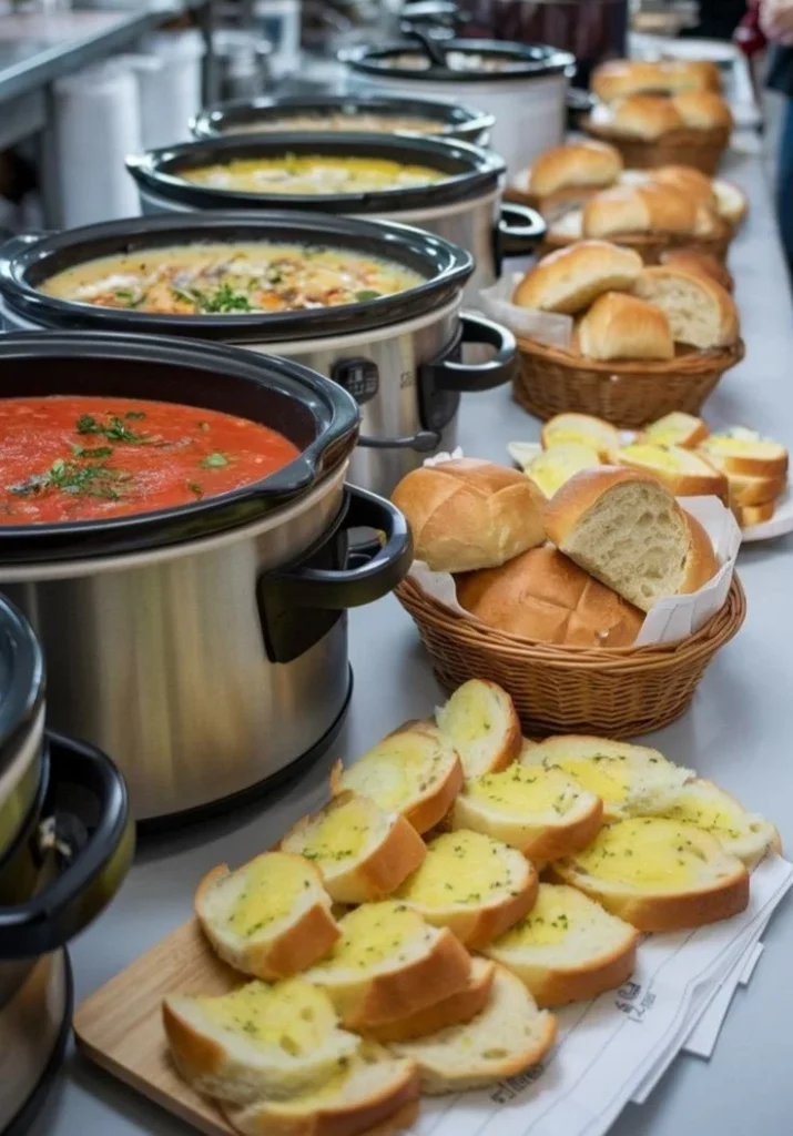 Various non-traditional Christmas dinners dishes on a beautifully set table.
