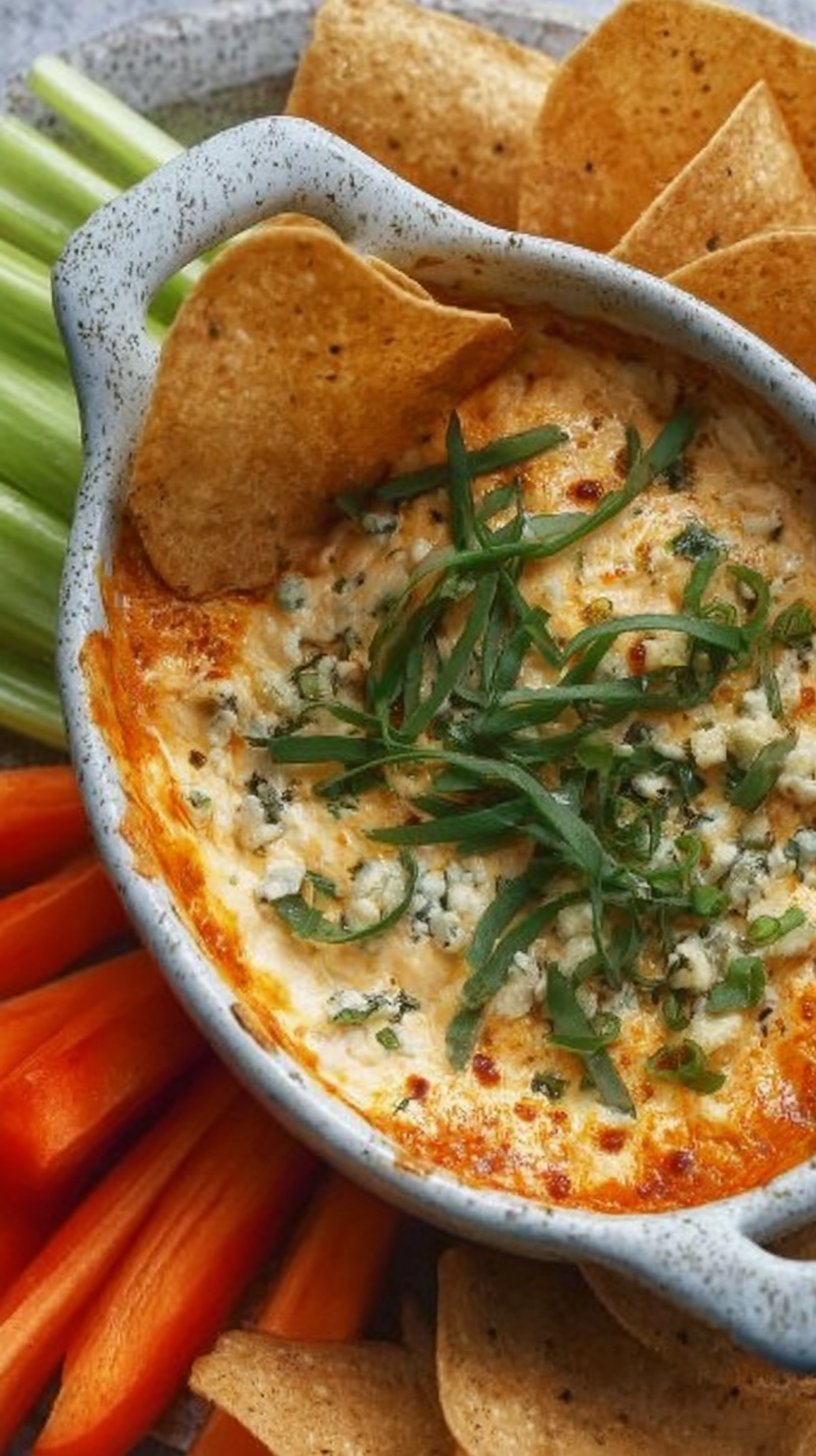 Buffalo Cottage Cheese Dip