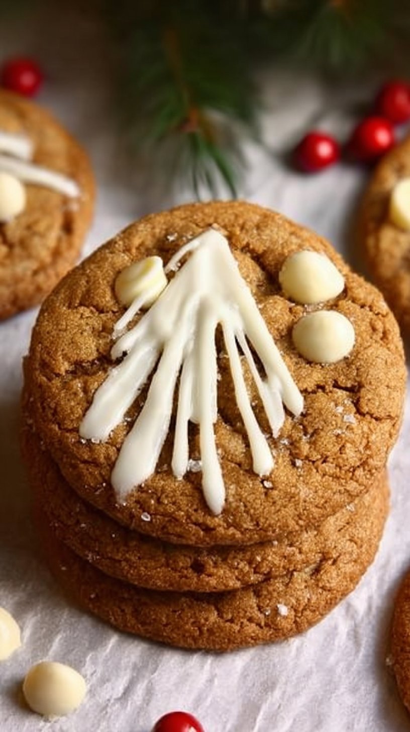 Chewy Maple Cinnamon Cookies with White Chocolate