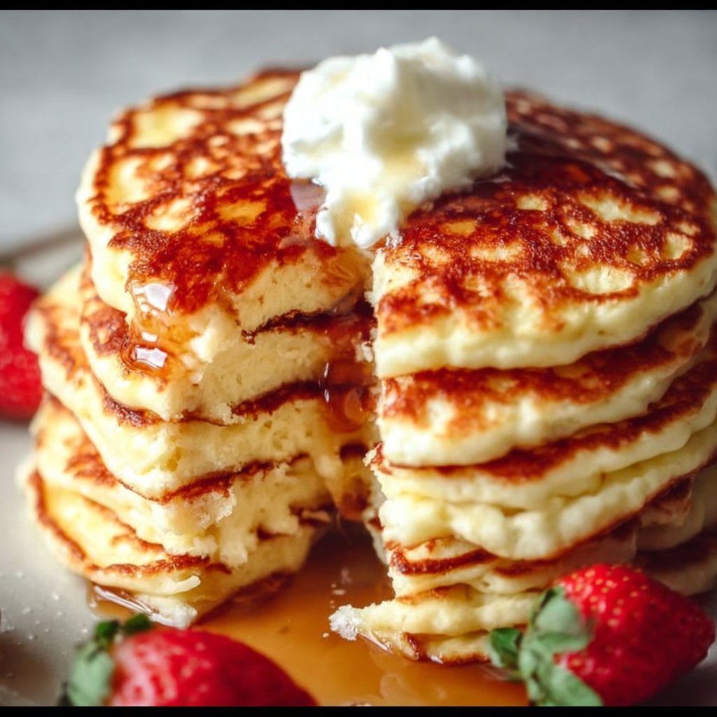 Flourless Cottage Cheese Pancakes