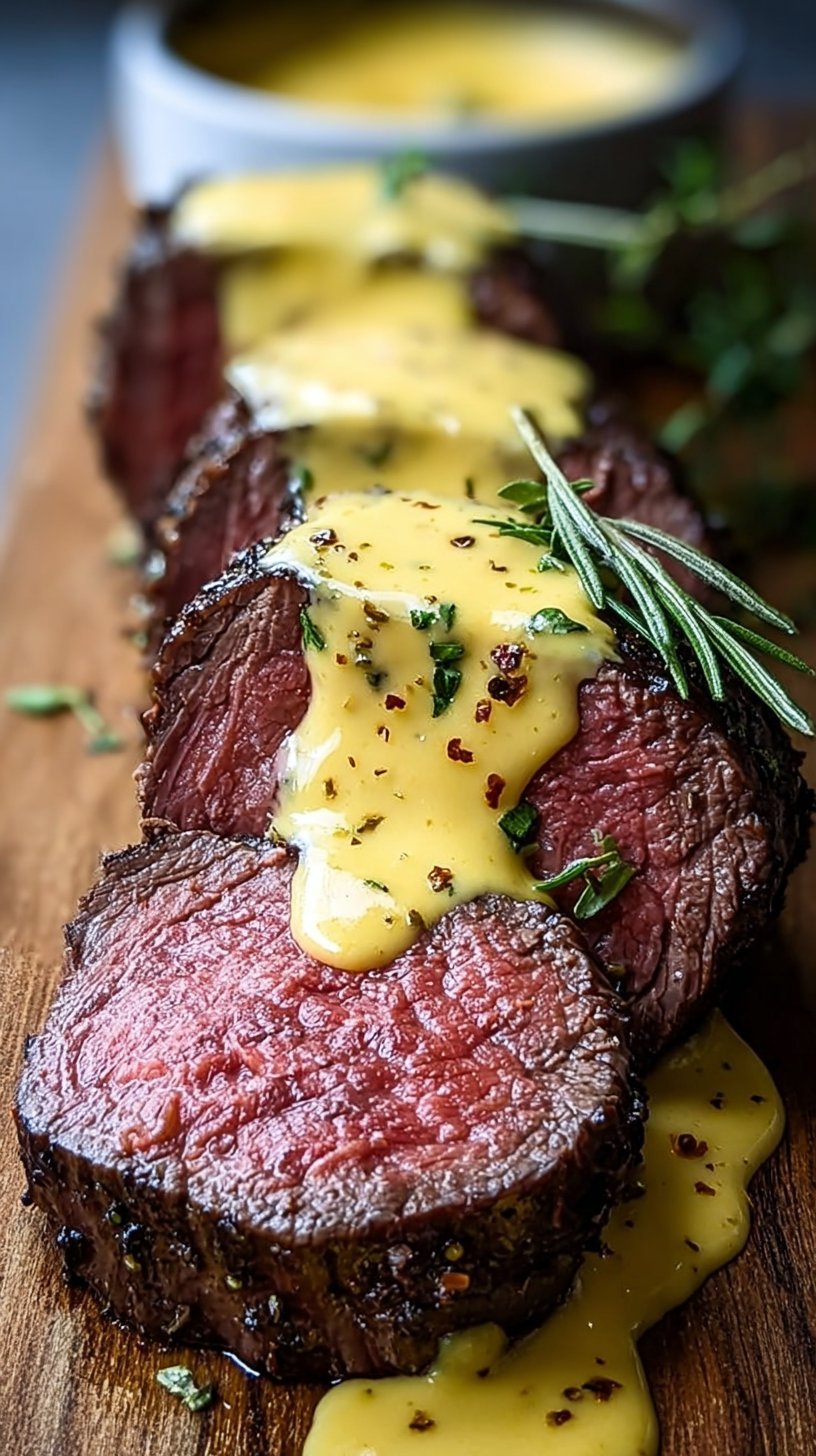 Perfectly Seared Beef Tenderloin & Creamy Béarnaise Bliss