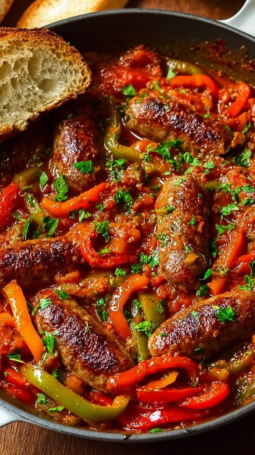 Italian Sausage and Peppers in Tomato Sauce