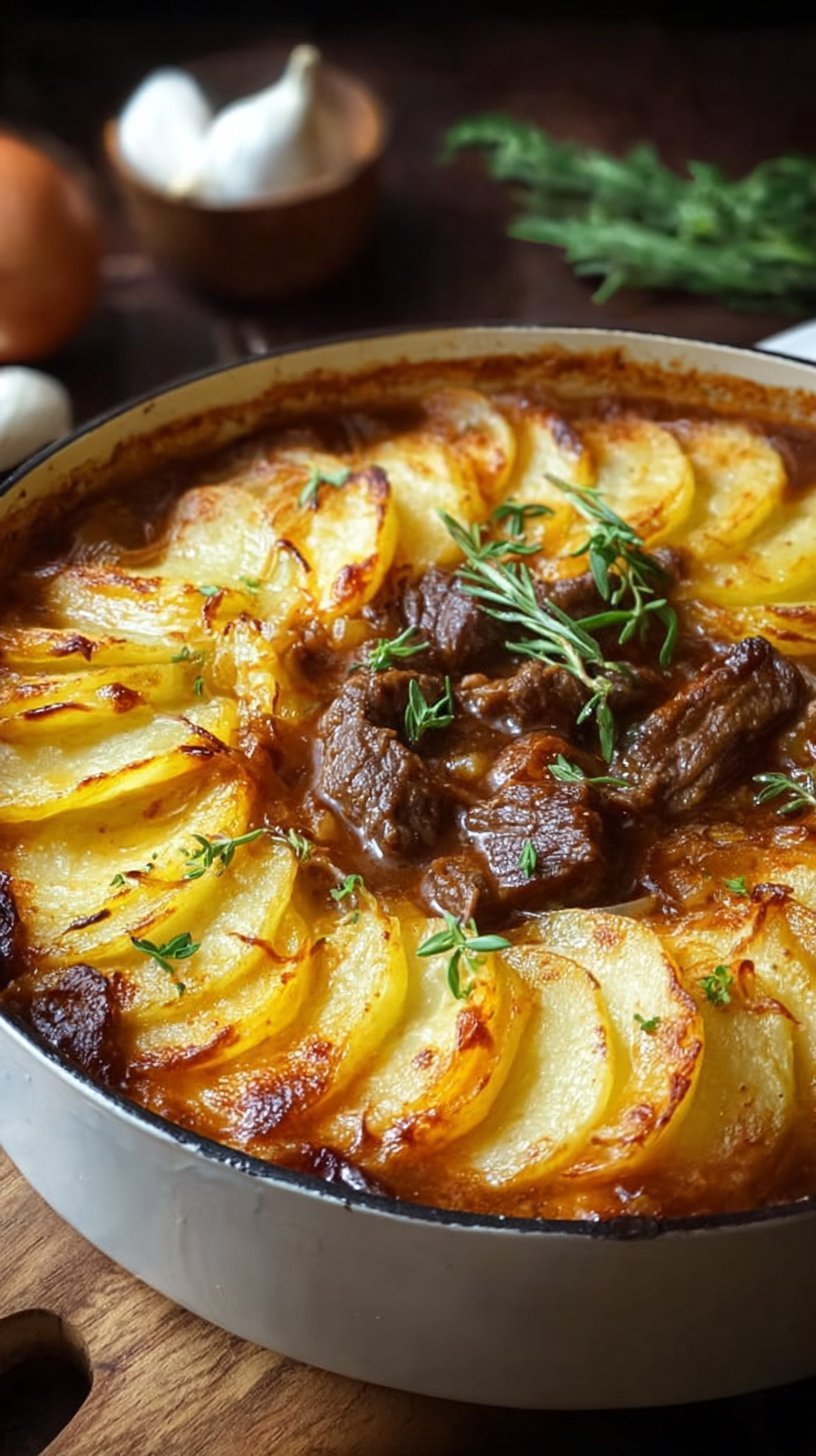 Beef Stew with Potato Topping
