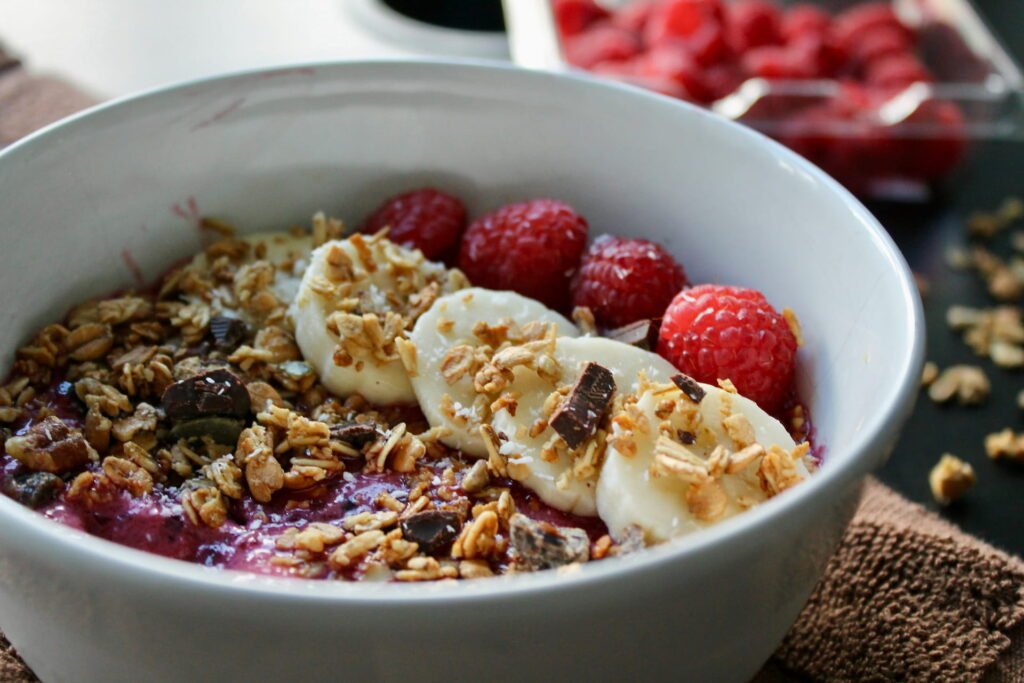Colorful healthy food bowl - TastyFitRecipes